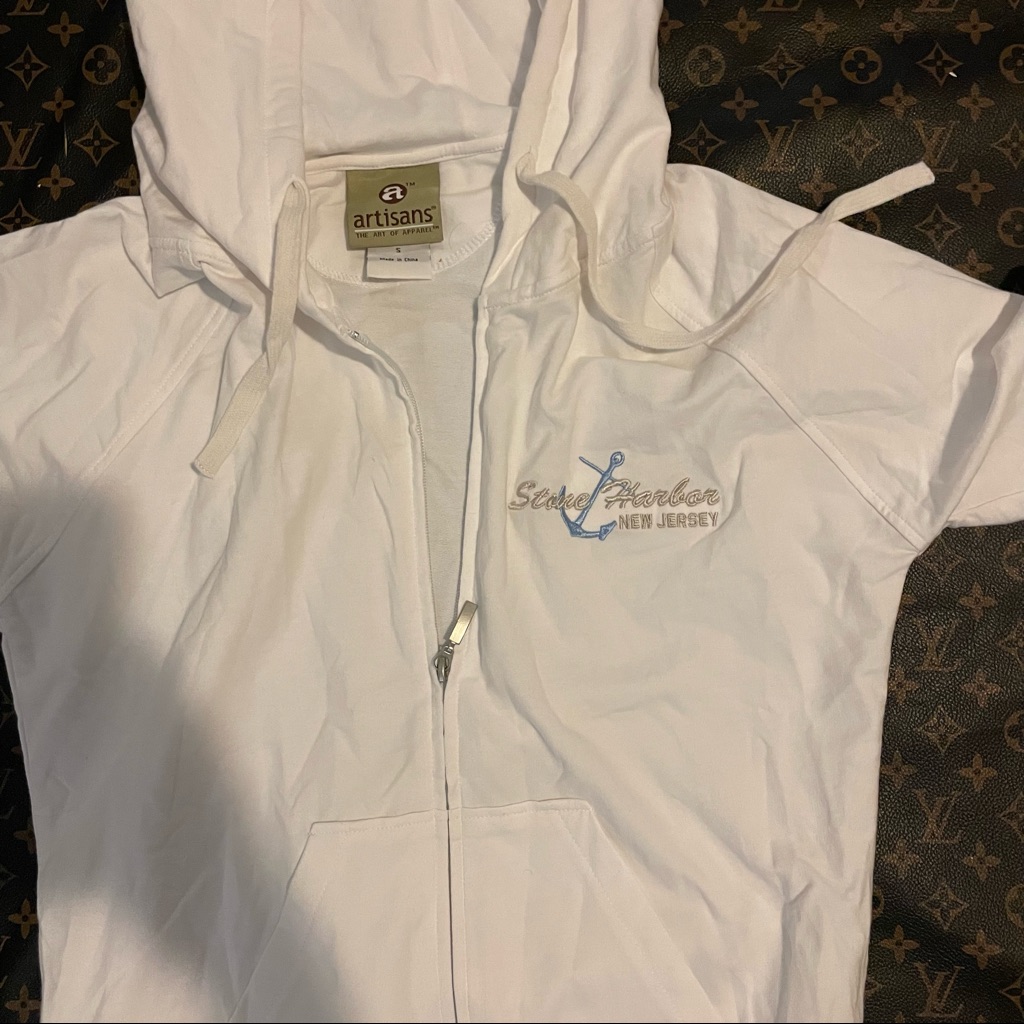 Artisans White Zip Hoodie